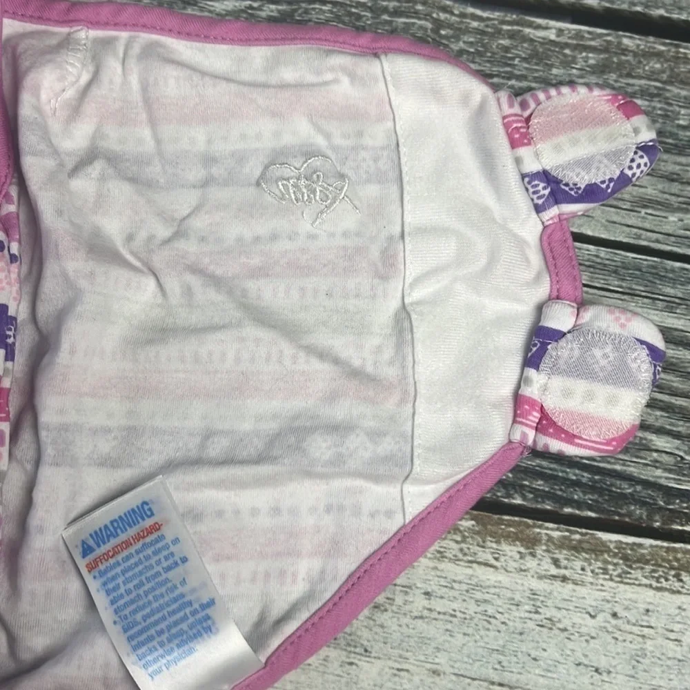 SwaddleMe Room To Grow With Purple/Pink-Grey Color Swaddle Size S/M to 0-6 mos
